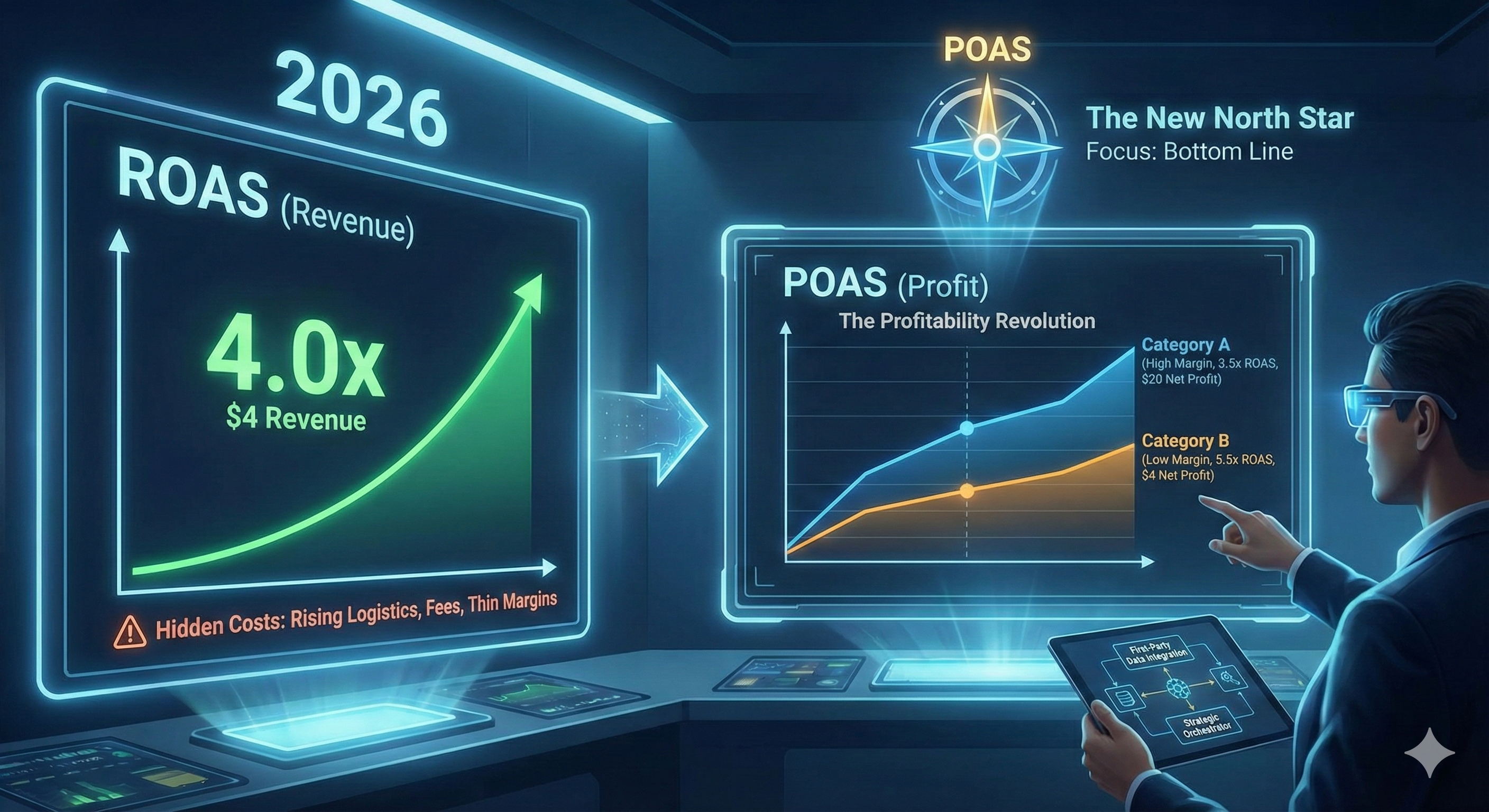 poas vs roas image and charts